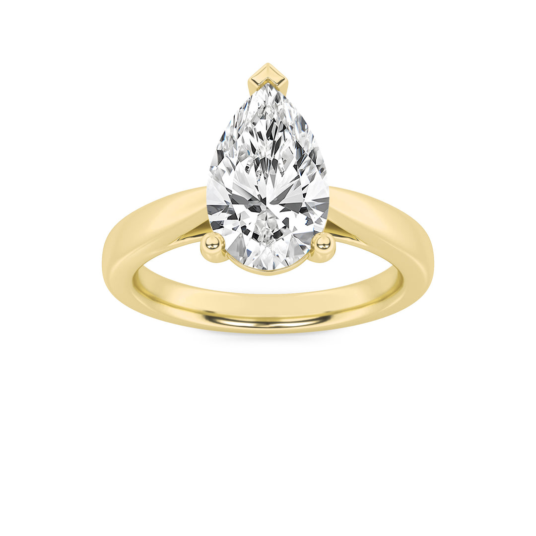 14K Yellow Gold 2ctw Lab Diamond Ring, Size 7