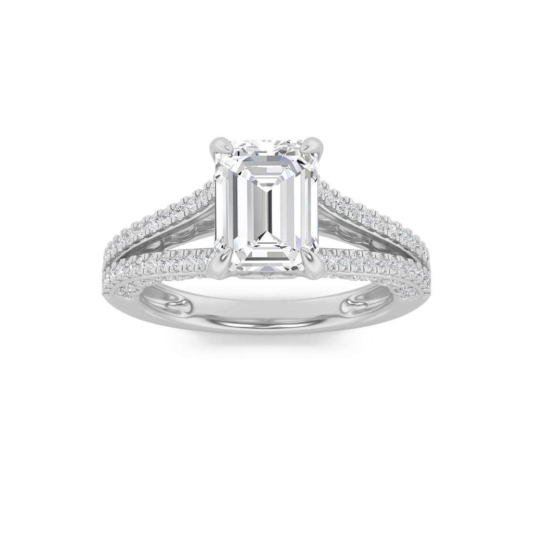 14K White Gold 2.1ctw Lab Diamond Solitaire Ring
