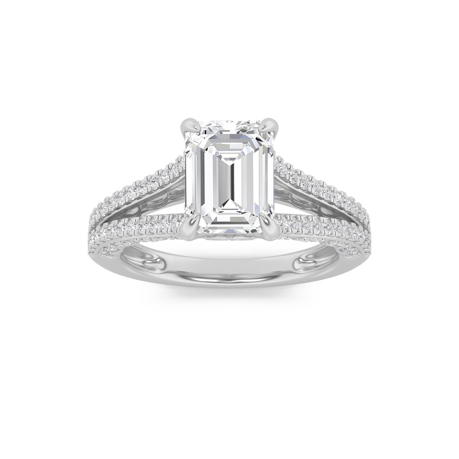 14K White Gold 2.1ctw Lab Diamond Solitaire Ring
