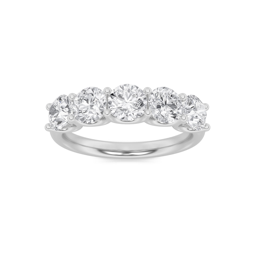 14K White Gold 2ct F/VS Lab Diamond Solitaire Ring