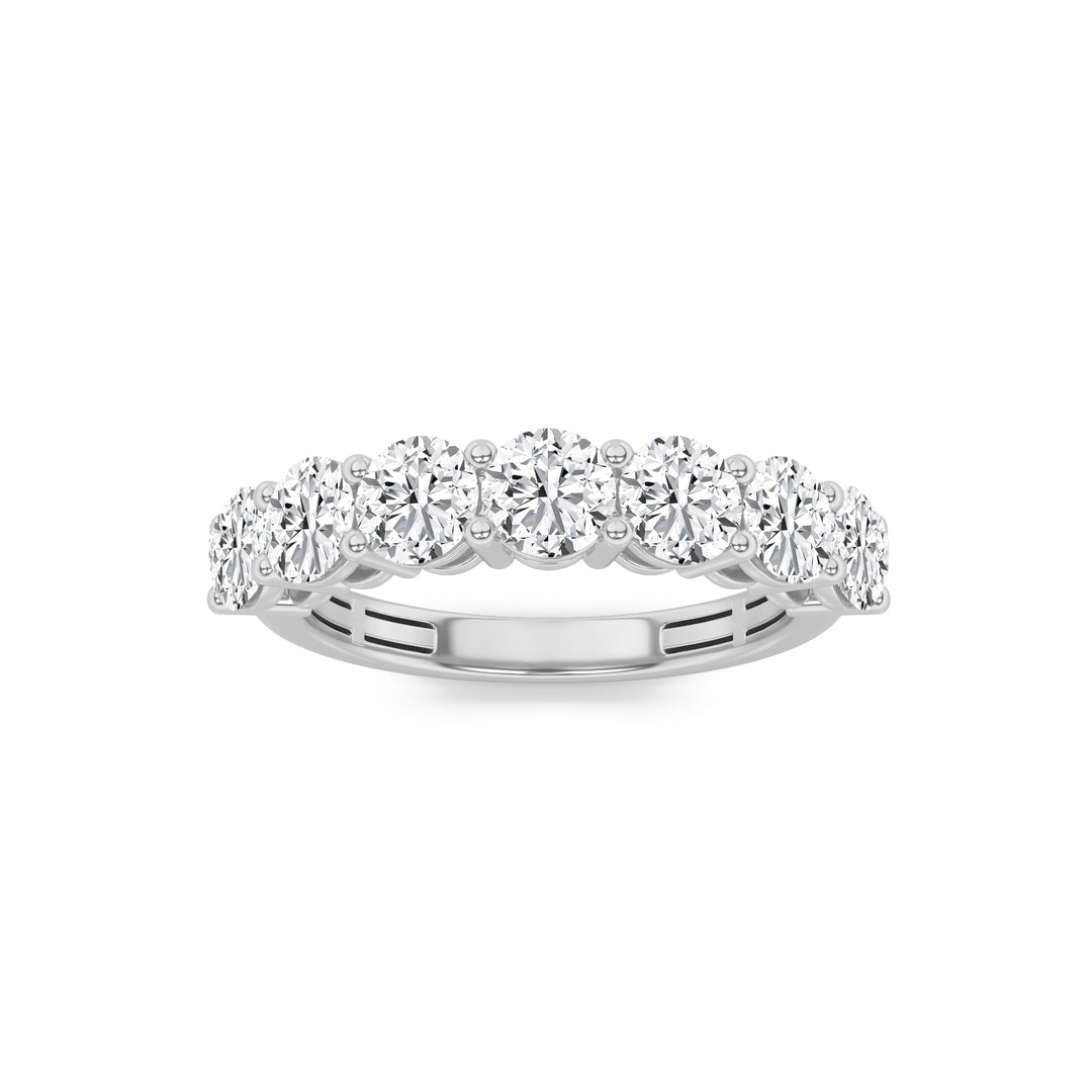 14K White Gold 2ct F/VS Round Lab Diamond Solitaire Ring