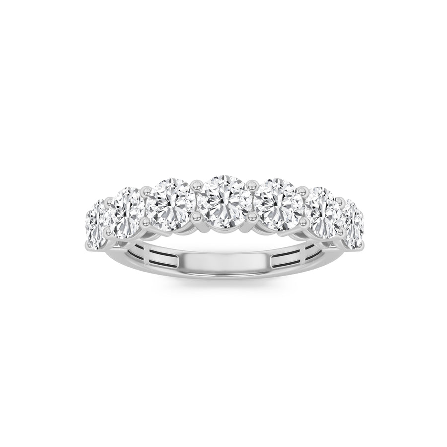 14K White Gold 2ct F/VS Round Lab Diamond Solitaire Ring