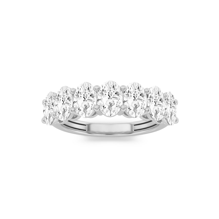 14K Yellow Gold Lab Diamond Ring | 2.98ctw Oval Center