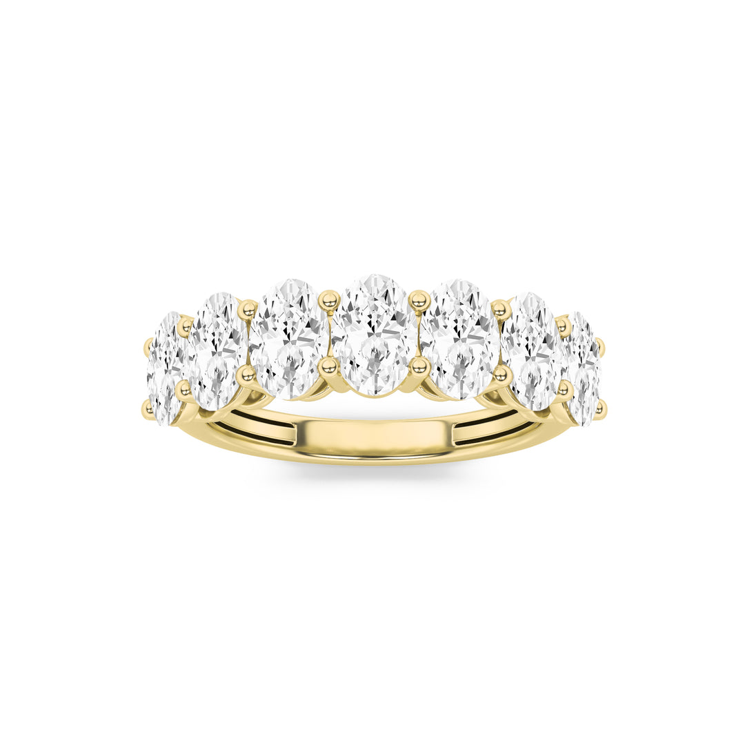 14K Yellow Gold 2.2ctw Lab Diamond Oval Ring Sz 7