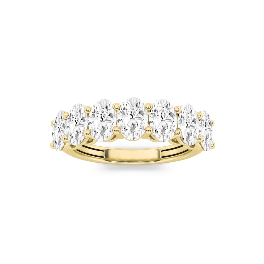 14K Yellow Gold 2.2ctw Lab Diamond Oval Ring Sz 7