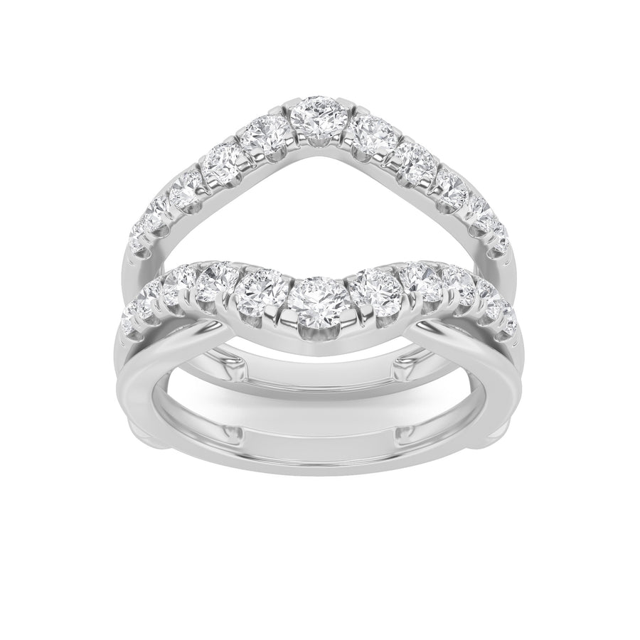 14K White Gold 3ctw F+ VS+ Lab Diamond Solitaire Ring Sz 7