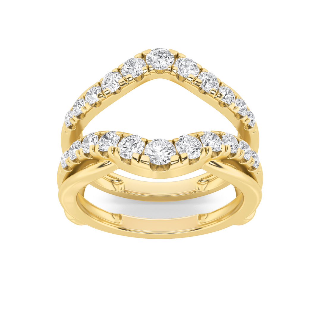 14K Yellow Gold 3ctw Lab Diamond Ring Sz 7