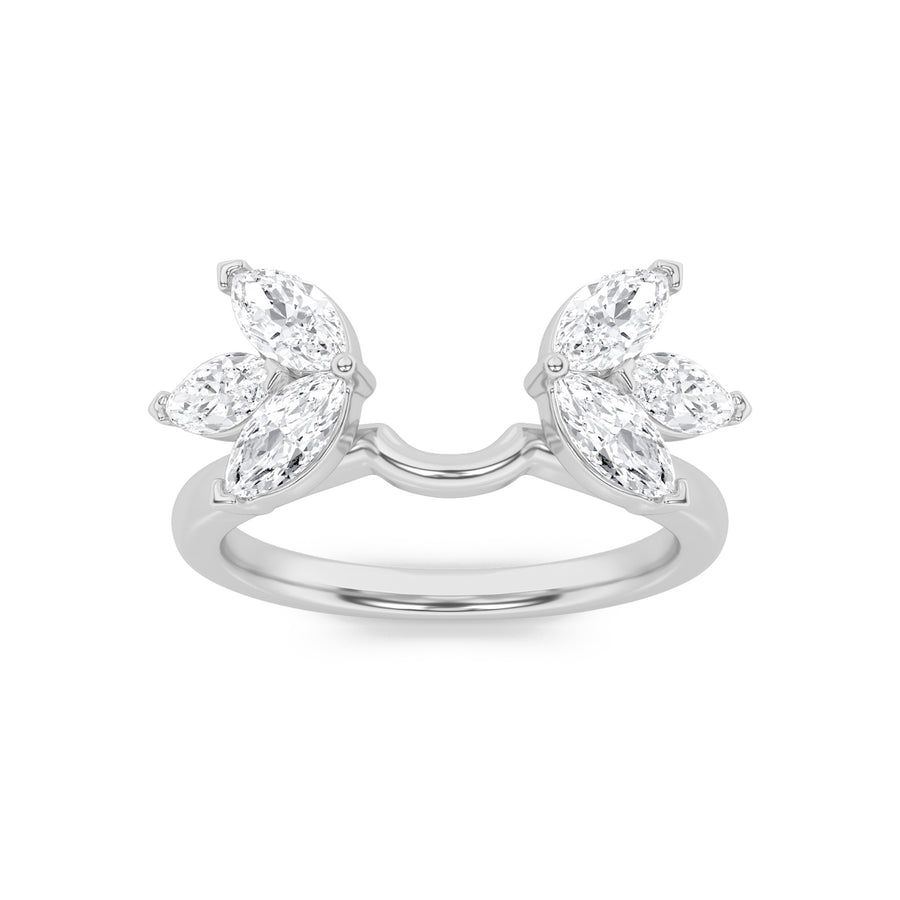 14K White Gold 1.1ctw Lab Diamond Marquise Ring