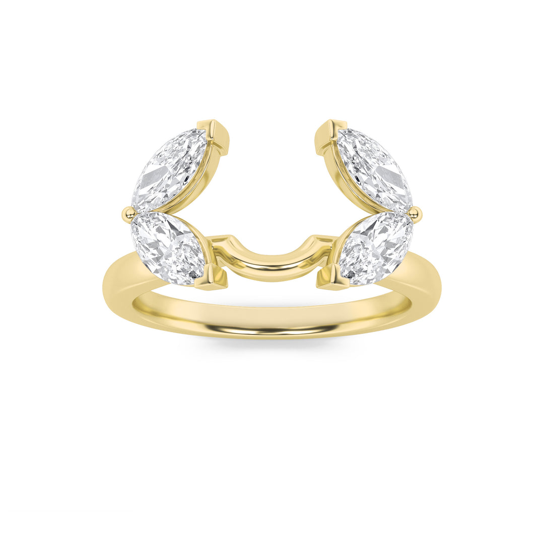 14K Yellow Gold 1ct F+VS Lab Diamond Ring, Sz 7