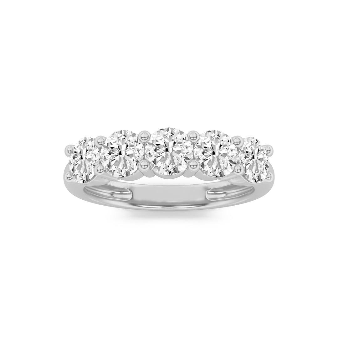14K White Gold 1.5ct Lab Diamond Ring, F+VS+