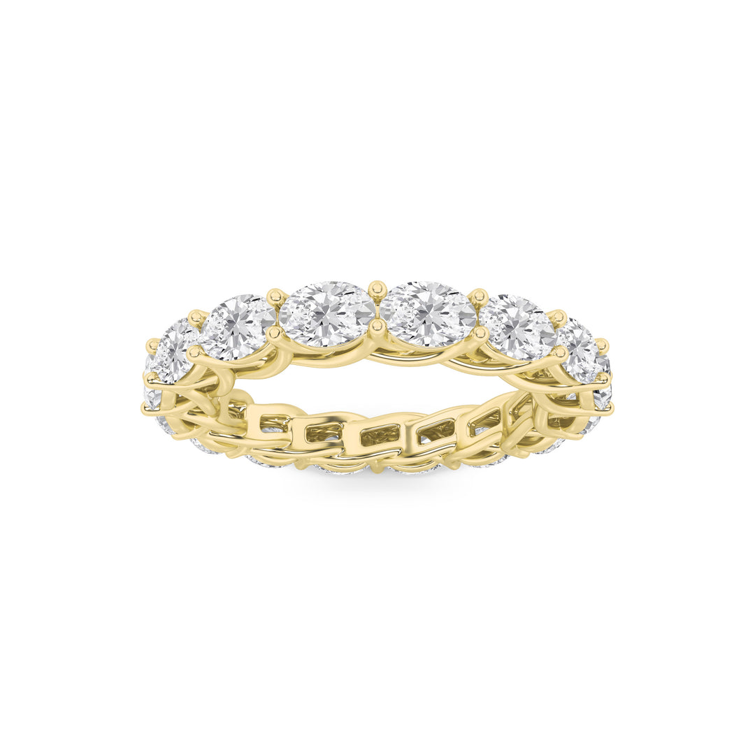 14K Yellow Gold 3ct Lab Diamond Ring, Sz 7