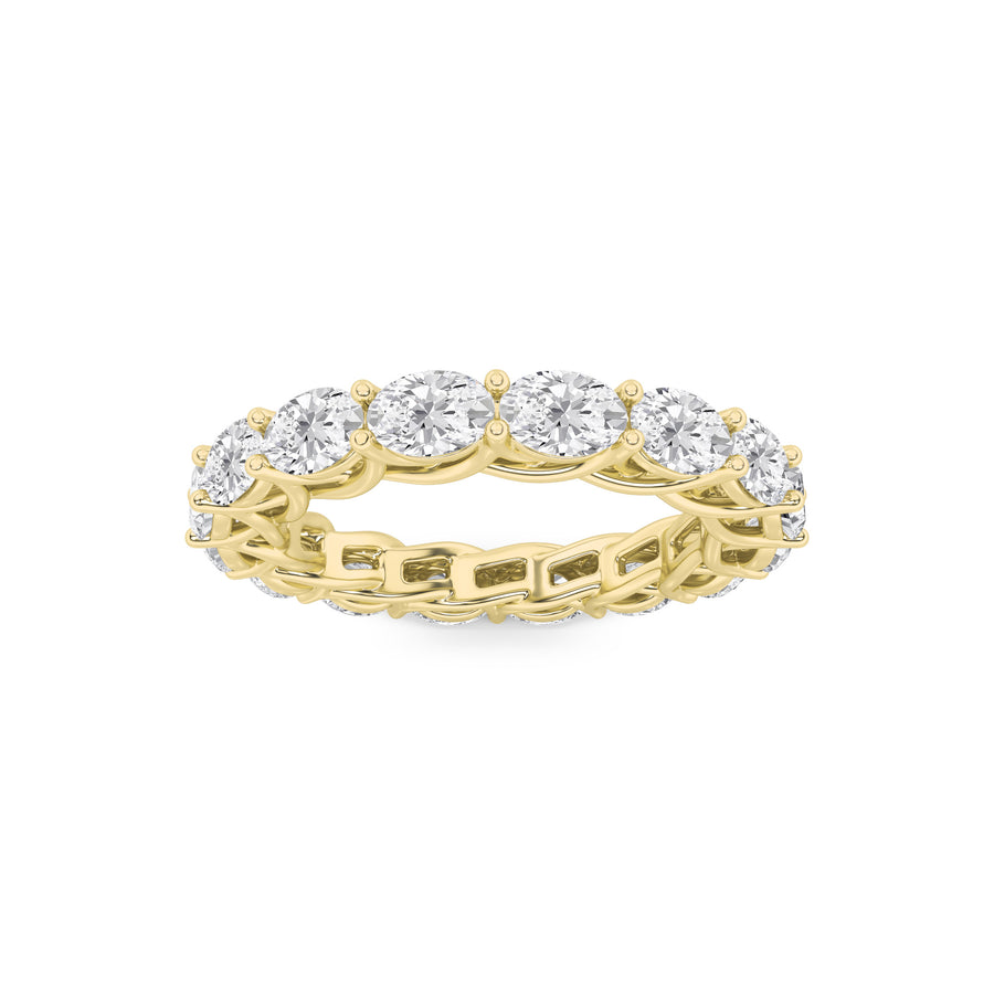 14K Yellow Gold 3ct Lab Diamond Ring, Sz 7