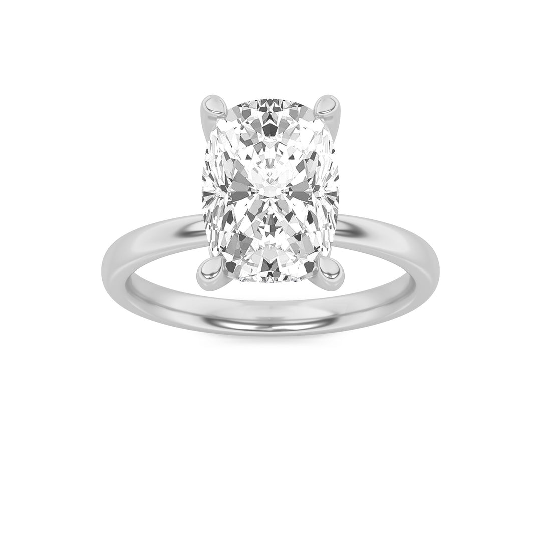 14K White Gold 2.5ct Lab Diamond Solitaire Ring