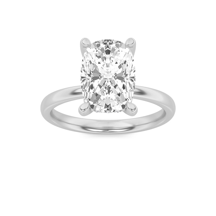 14K White Gold 2.5ct Lab Diamond Solitaire Ring