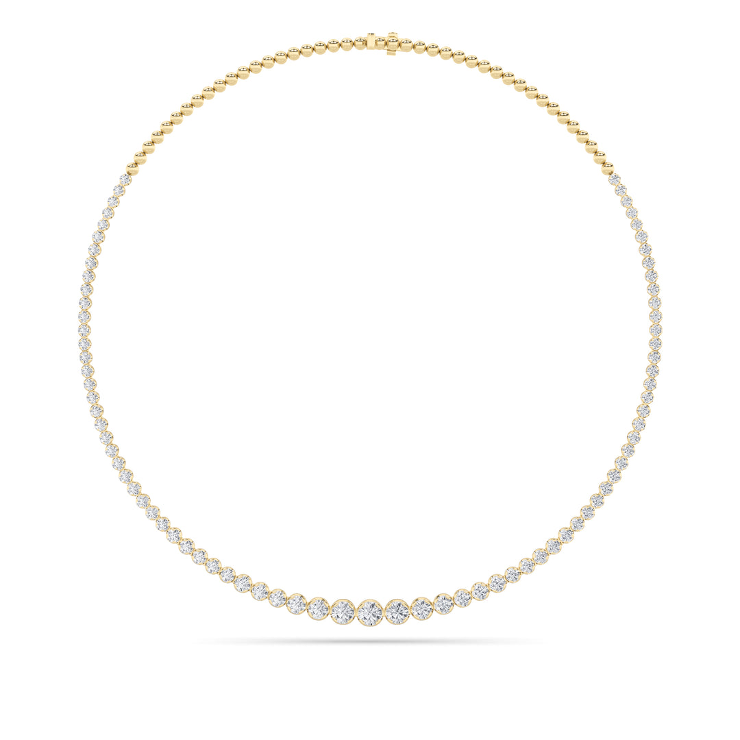 14K Yellow Gold Lab Diamond Necklace 15.04ctw