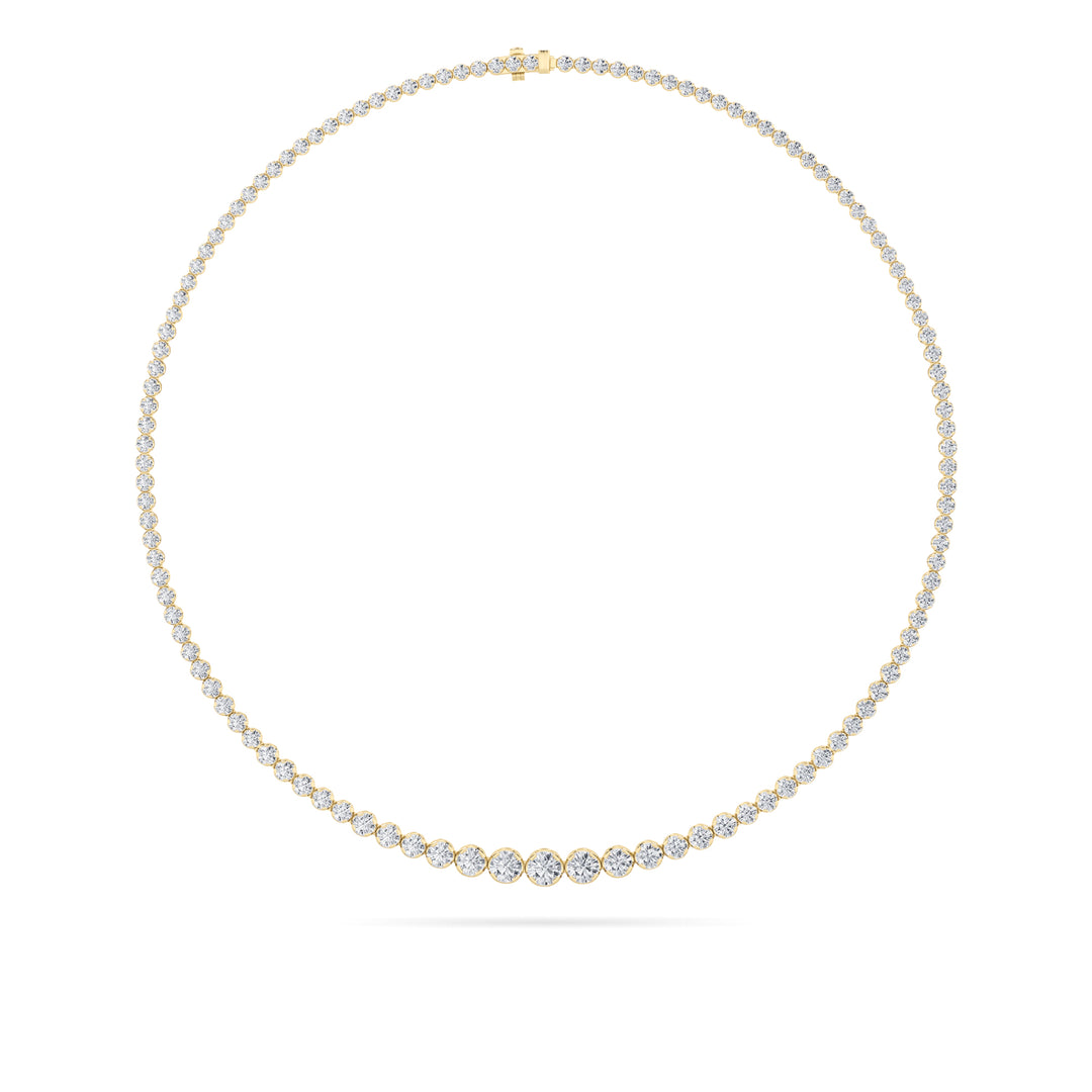 14K Yellow Gold Lab Diamond Pendant 15.5ctw F+ VVS+