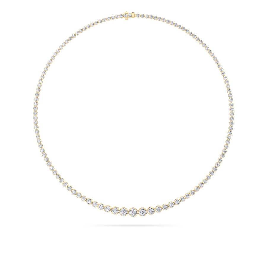 14K Yellow Gold Lab Diamond Pendant 15.5ctw F+ VVS+
