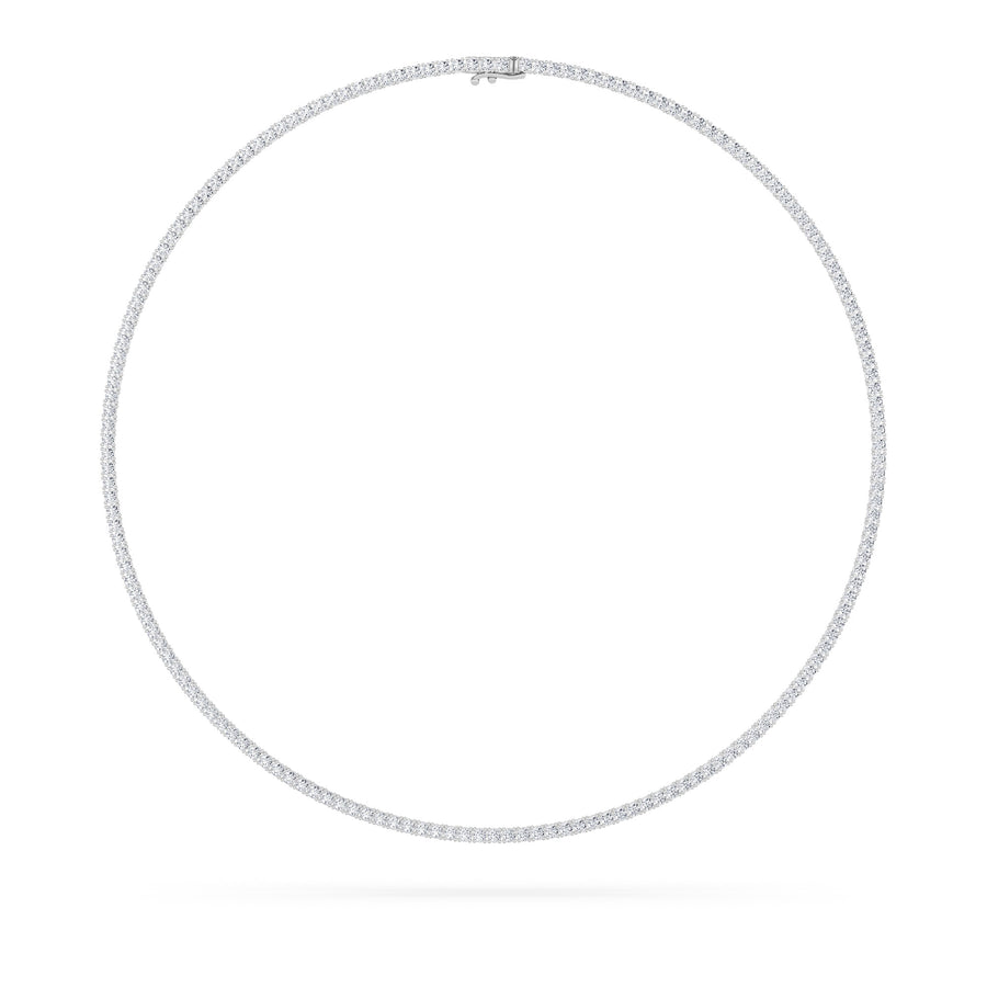 14K White Gold Lab Diamond Necklace 20ctw F+ VS+