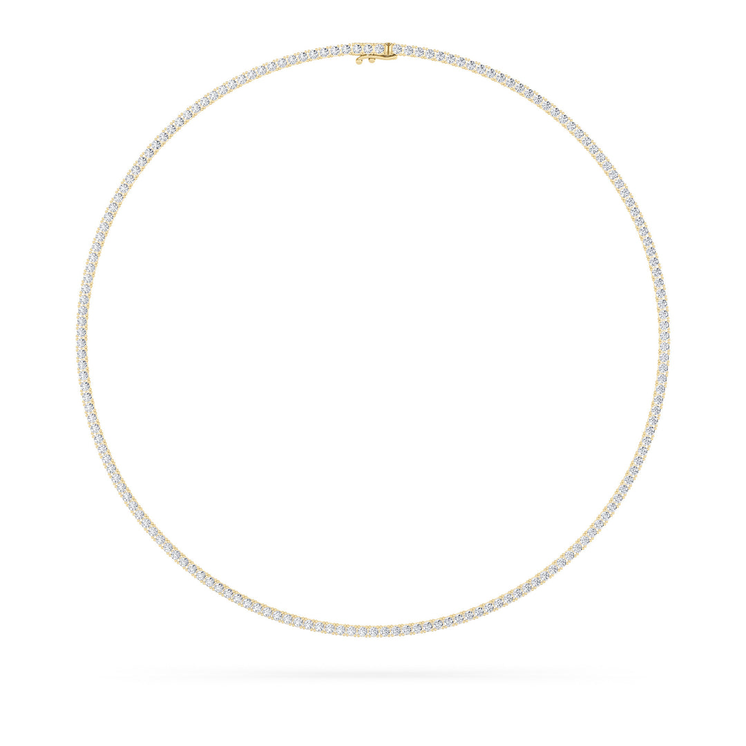 14K Yellow Gold 20ctw Lab Diamond Pendant Necklace