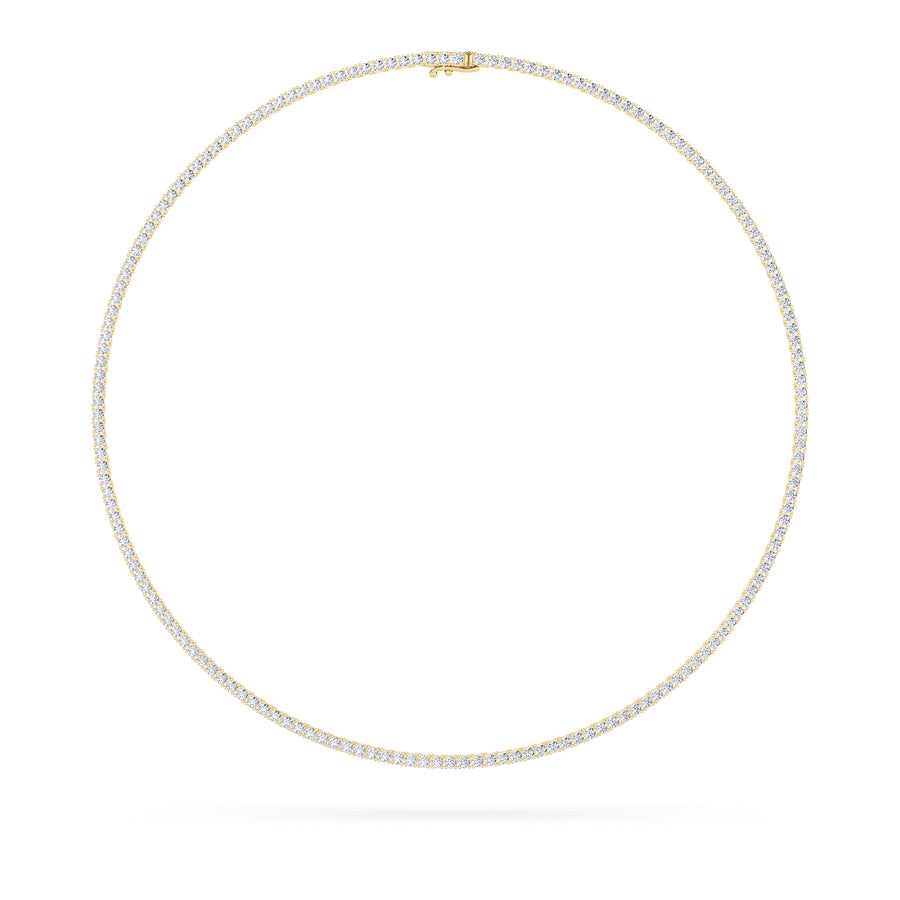 14K Yellow Gold 20ctw Lab Diamond Pendant Necklace