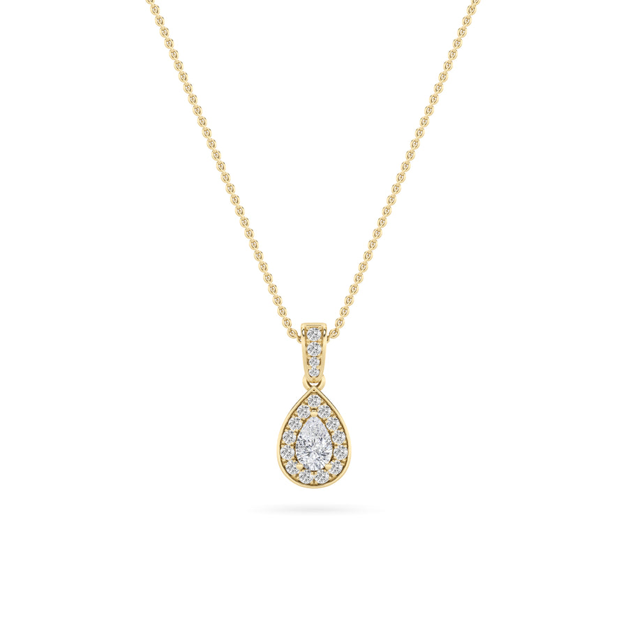 14K Yellow Gold Lab Diamond Pendant 1.25ctw