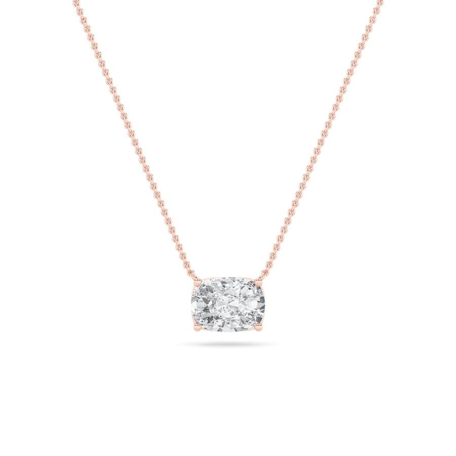 14K Rose Gold 1ctw F-VS+ Lab Diamond Pendant