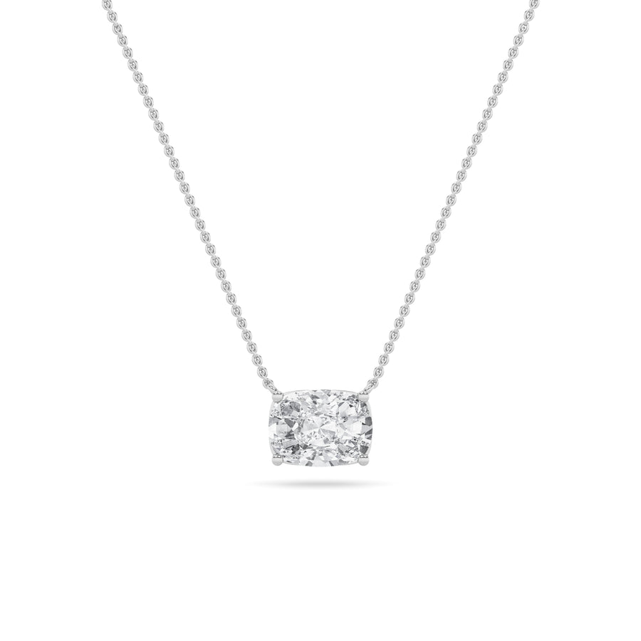 14K White Gold 2.6ctw Lab Diamond Pendant
