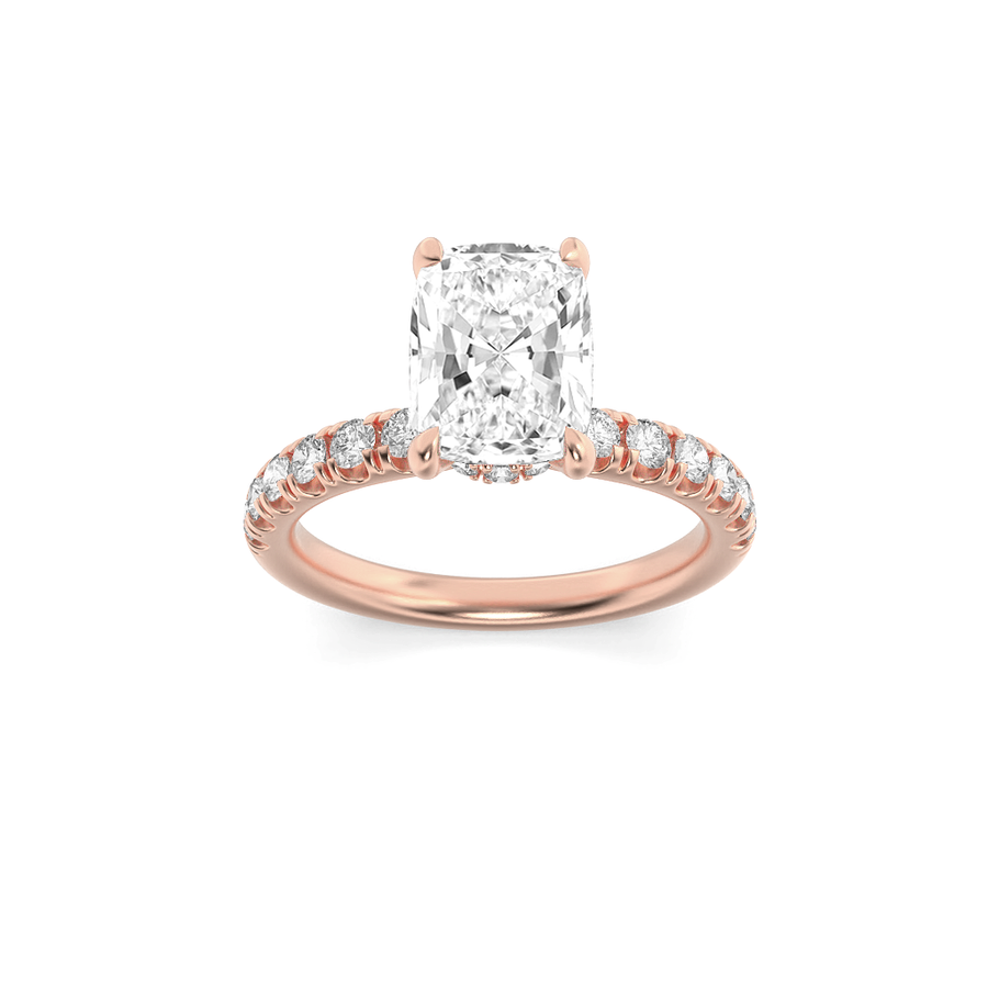 14K Rose Gold 1.9ctw Lab Diamond Solitaire Ring