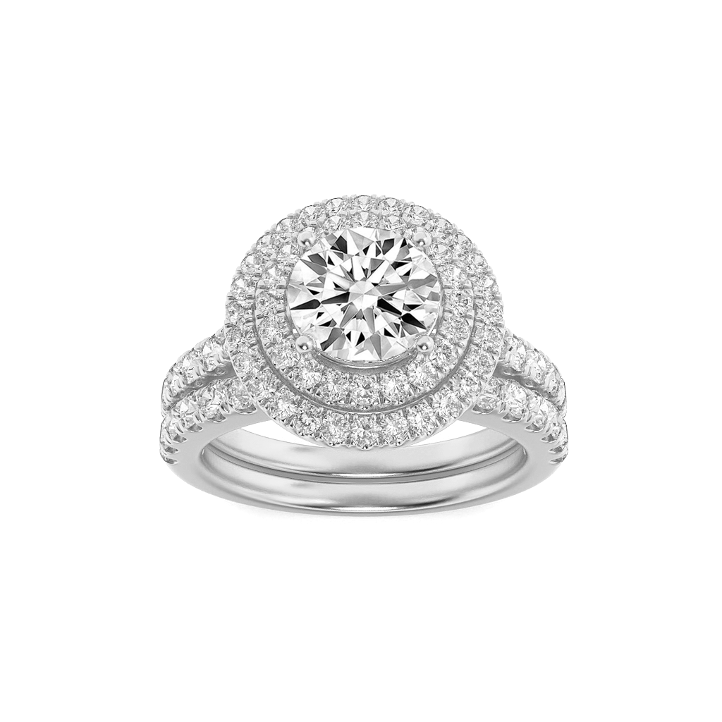 14K White Gold 2ct Lab Diamond Solitaire Ring