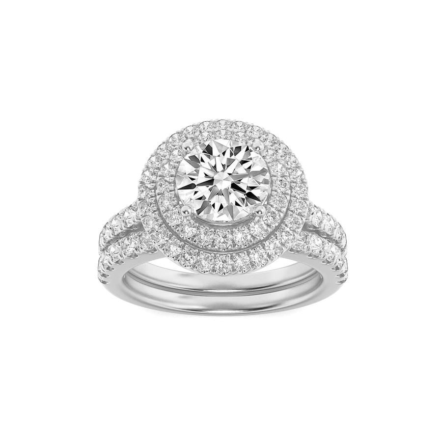 14K White Gold 2ct Lab Diamond Solitaire Ring