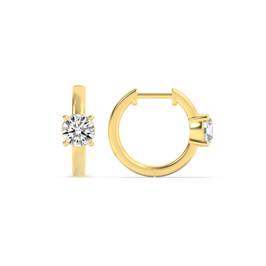 14K Yellow Gold Lab Diamond Stud Earrings 1.5ctw