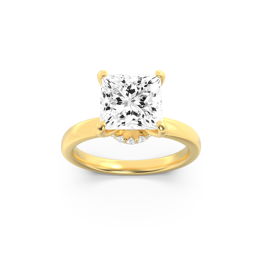 14K Yellow Gold 2.1ctw Lab Diamond Ring Sz 7