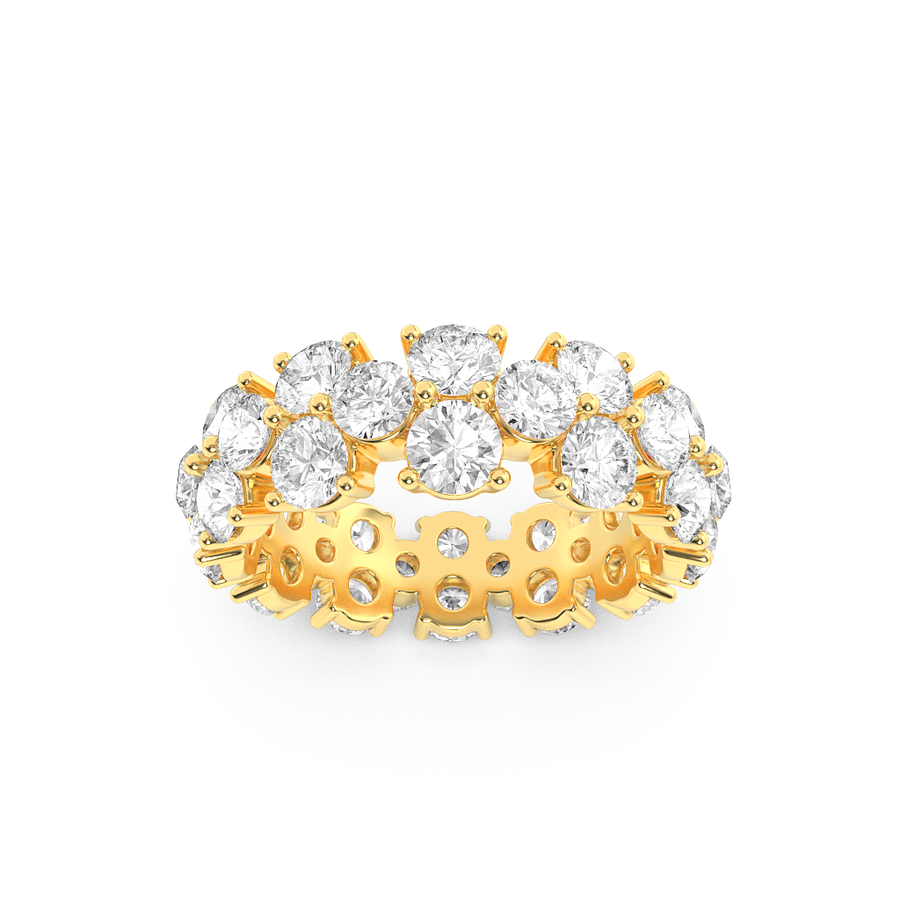 14K Yellow Gold 5ctw Lab Diamond Ring Sz 7