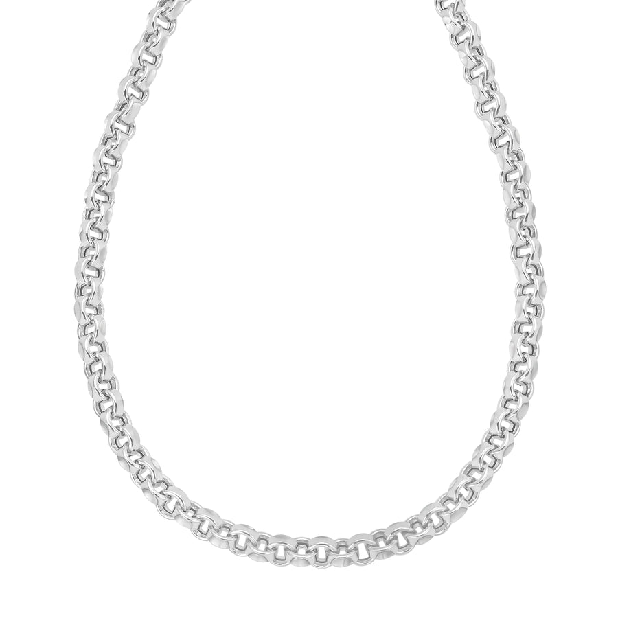 Silver Rolo Link Necklace