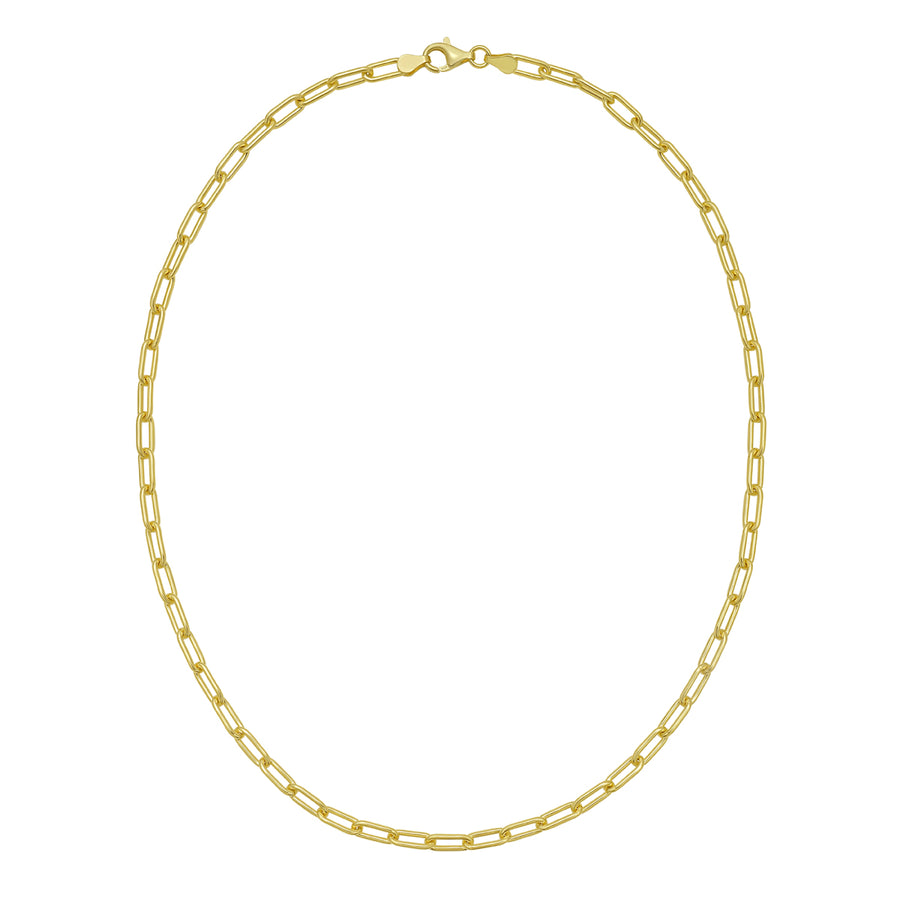 Gold Over Silver 4.1mm Paperclip Chain