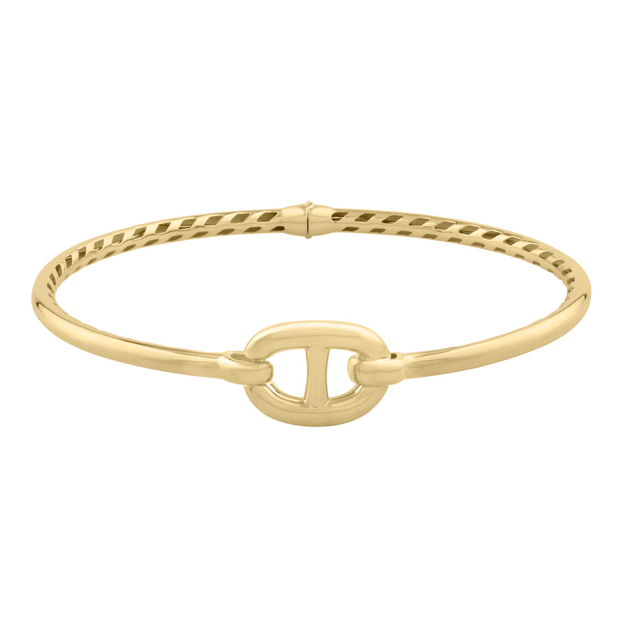 14K Puff Mariner Link Bangle