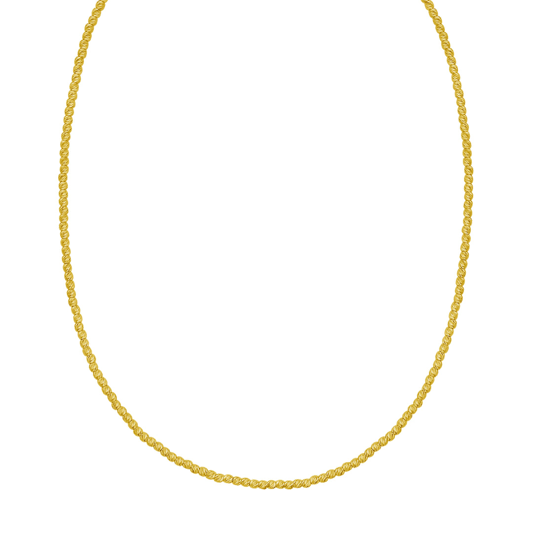 14K 2.3mm Bead Chain Bracelet