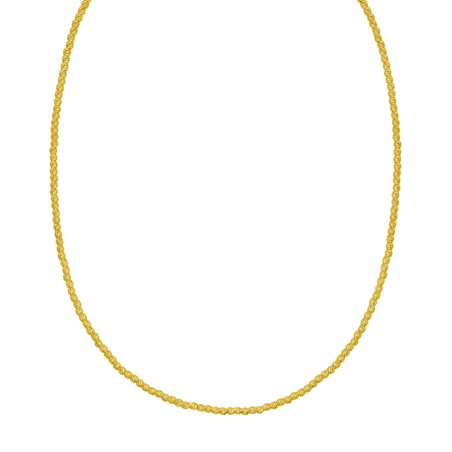 14K 2.3mm Bead Chain Bracelet