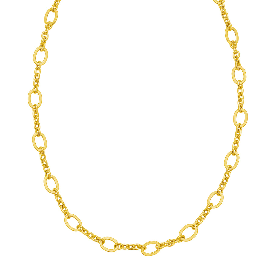 14K Five & One Oval Link Chain