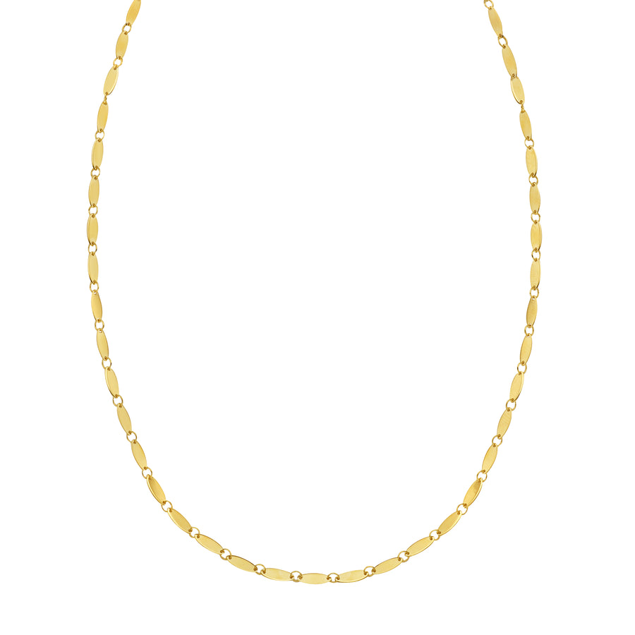 14K Flat Pebble Necklace