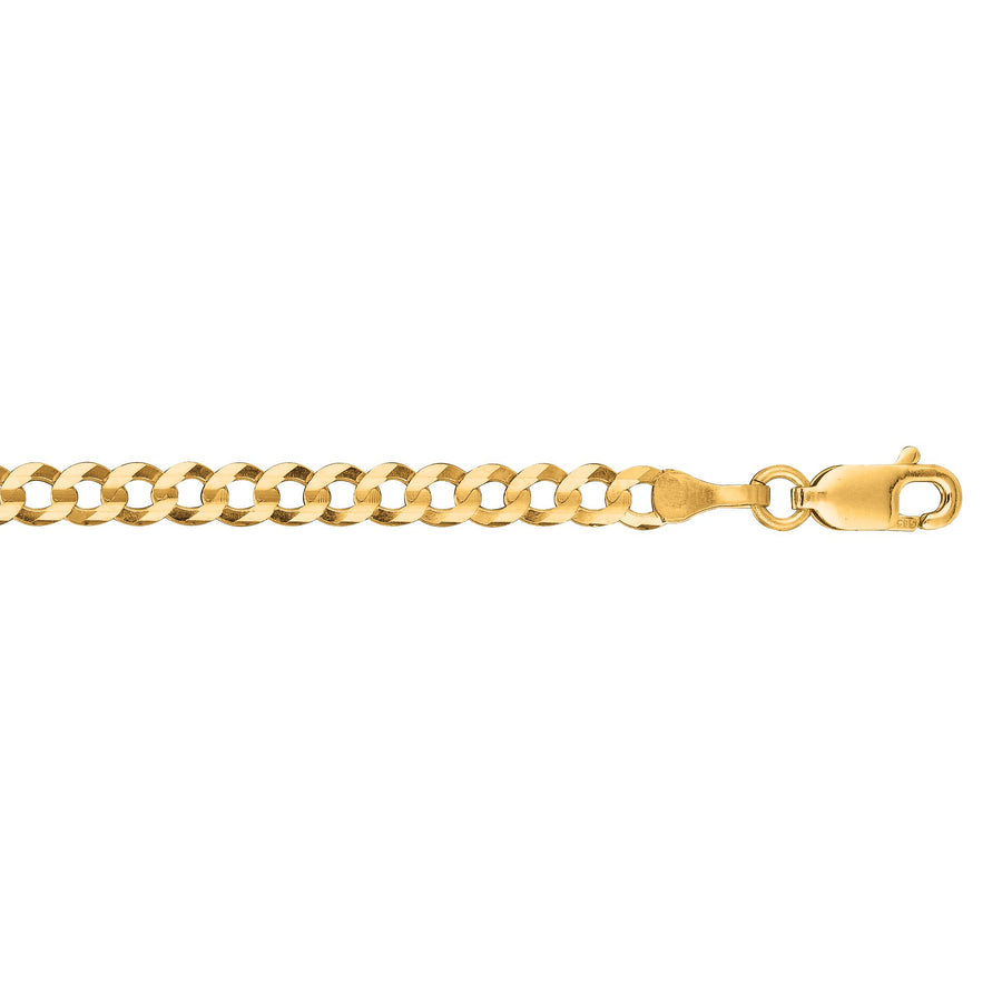 14K Gold 3.2mm Comfort Curb Chain
