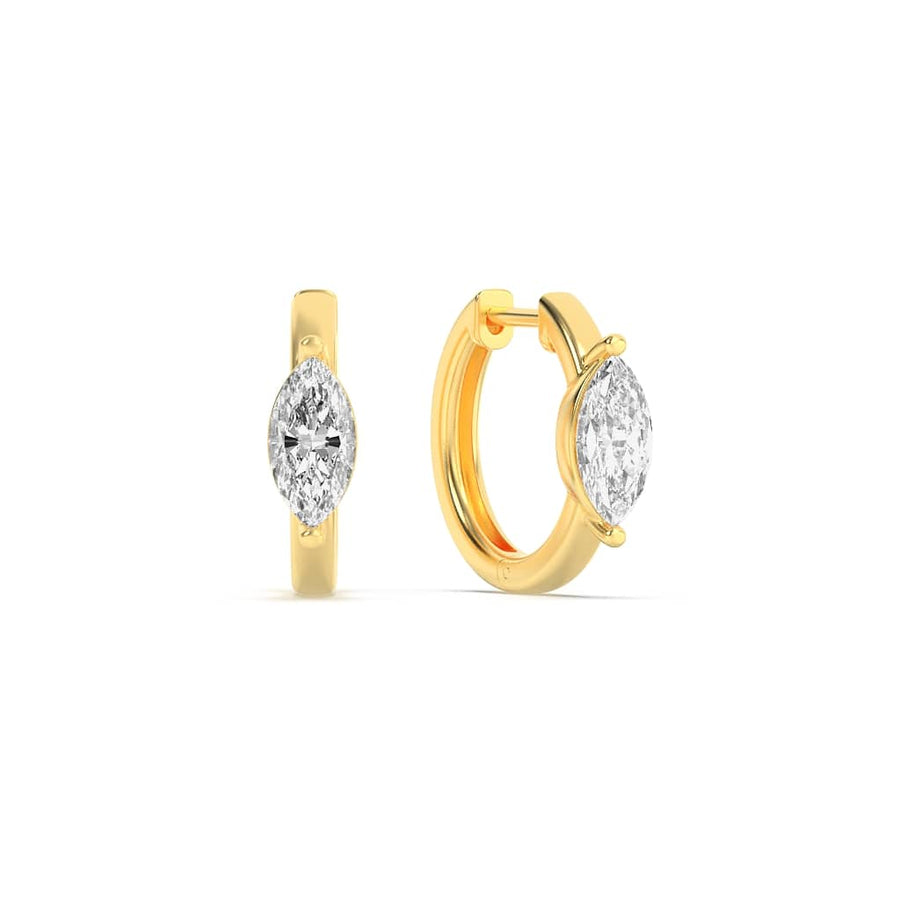 14KY 3.39ctw Lab Diamond Marquise Stud Earrings