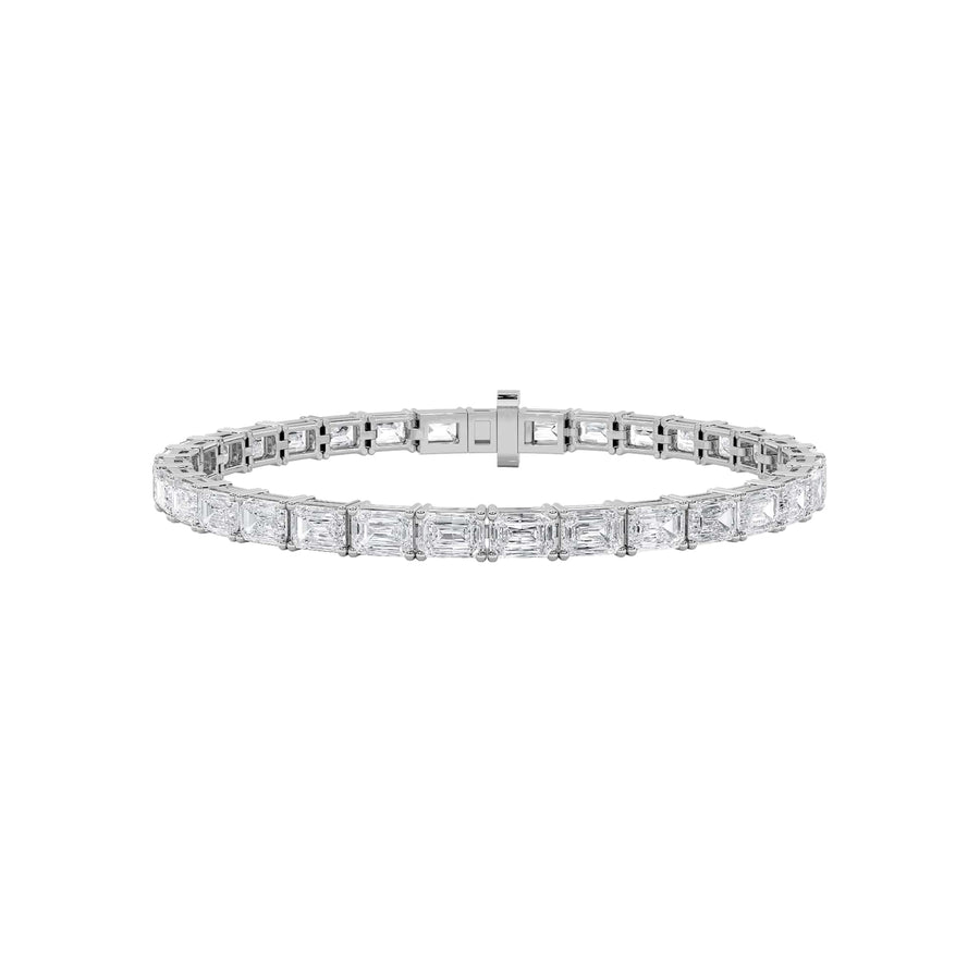 14KW 12ctw Lab Diamond Tennis Bracelet F+VS+