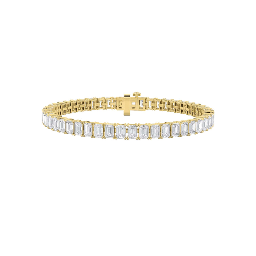 14KY 21.5ctw Lab Diamond Tennis Bracelet F+VS+