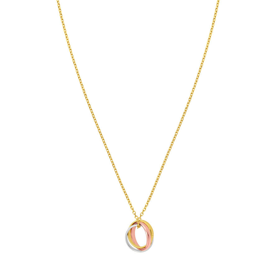 14K Trininty Chain Necklace
