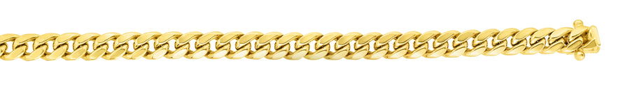 14K Gold 20"" 3.2mm Miami Cuban Chain