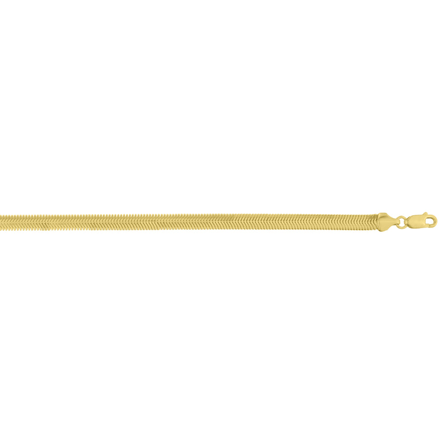 14K 5.3mm Oval Snake Chain