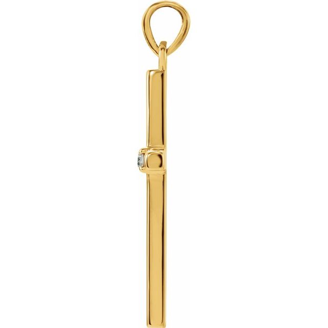 Birthstone Cross Pendant