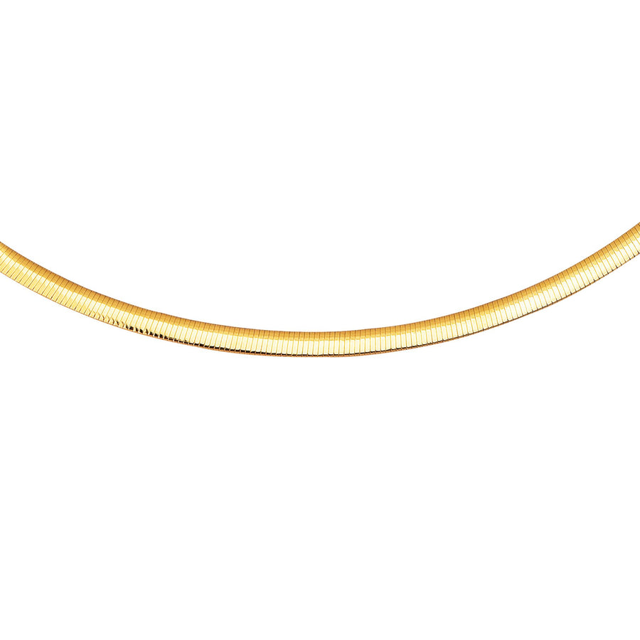 14K & Silver Reversible Omega Basic Chain