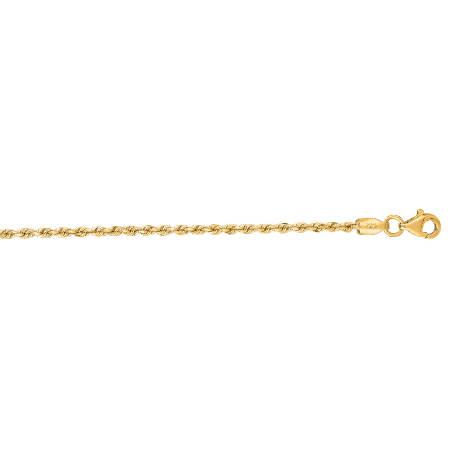 14K Gold 18"" 1.8mm Royal Rope Chain